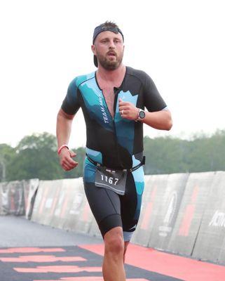 Congrats to our owner, Allen, on completing his Ironman Tri!