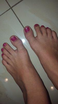 Pink pedi!!!!