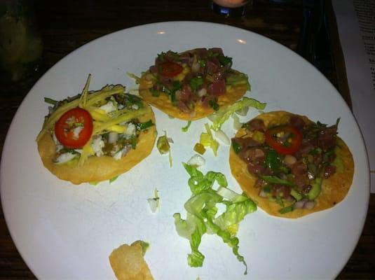 Crab & Tuna Ceviche Tostadas