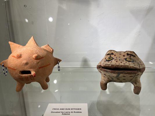 Learn all about  Hanye, the brave hero frog of the Mohave tribe, who quested to bring fire, and see some effigies in his honor.