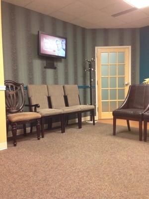 New waiting area.