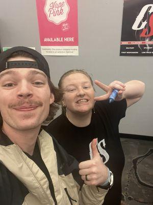 The coolest vape store employee Iv ever met.