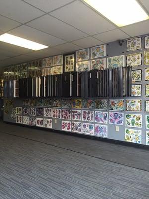 Many tattoo samples