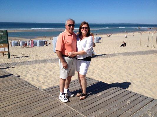 On the beach in Provence