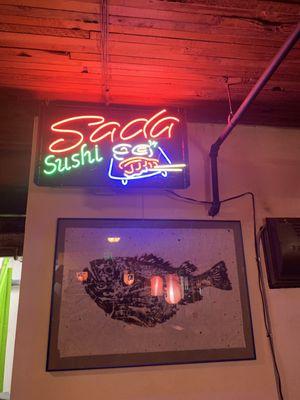 Sada neon sign