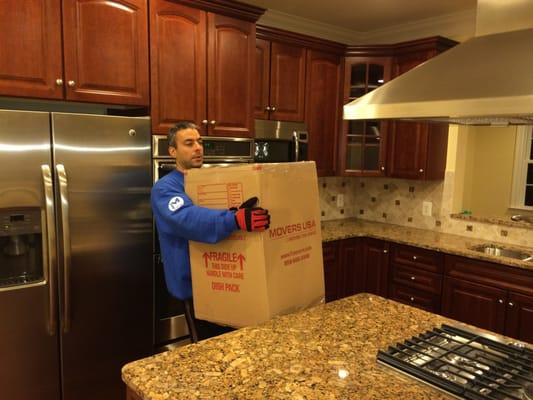 Packing the kitchen