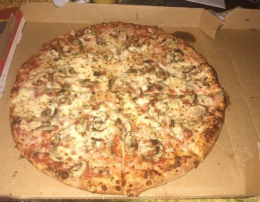 NY Style Large Mushroom Pizza