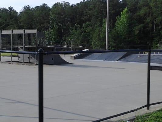 Skateboard area.