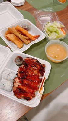 Chicken teriyaki bento