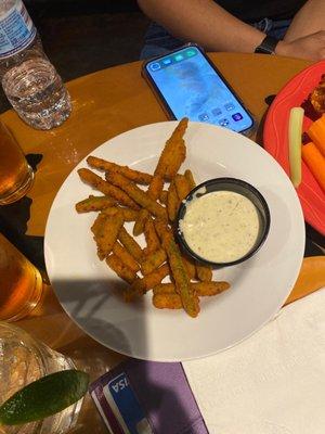 Spicy fried green beans