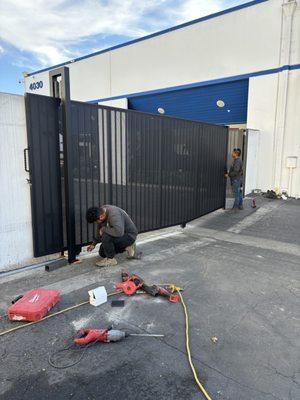 Supply and install new commercial sliding gate
In Santa Ana 
By OC Local Garage Doors And Gates