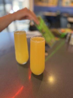 Orange mimosas