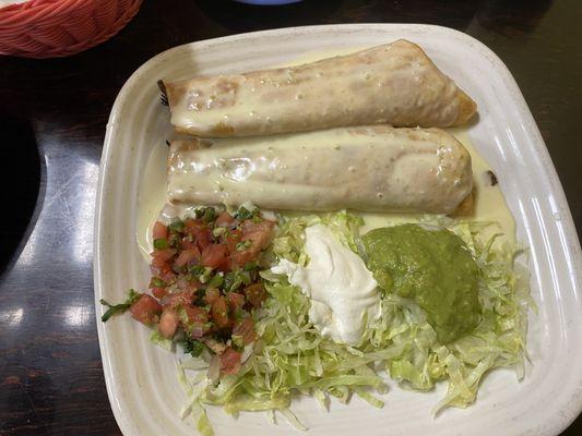 Chicken chimichangas