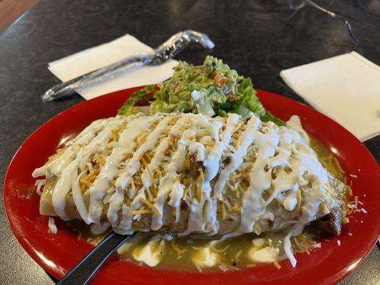 Smothered Chicken Burrito