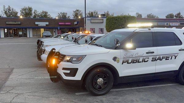 All of our patrol units at our Anaheim Office