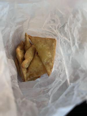 Cheese Wonton with Crabmeat Rangoon