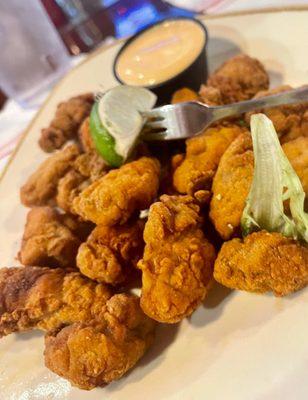 Fried oysters