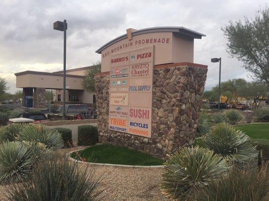 Red Mountain Promenade Marquee Sign