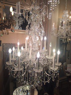 Hand Cut crystal Chandeliers- no one beats our prices!