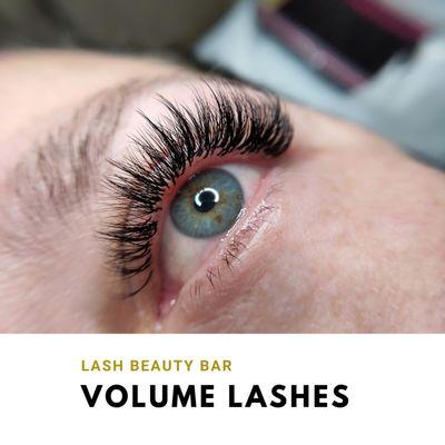 Volume lashing is a technique used to create a full,fluffy, and darker look. We hand make each fan with using anywhere from 2-6 lashes and p