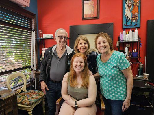 Family haircut day with Renata!