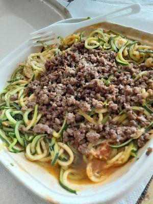 Ground beef zoodle