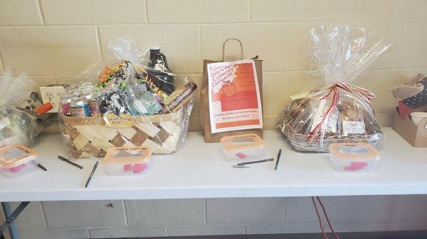 Unity in the Community Chili Cook off. Several raffle prizes are pictured. Proceeds benefit Savannah Chatham CASA and The Front Porch.