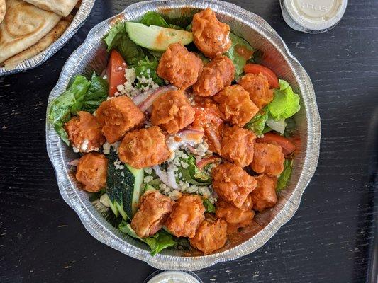 Buffalo Tofu Salad