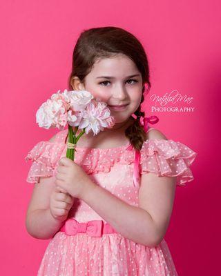 Girl with flowers