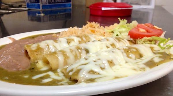 Delicious Green Enchiladas