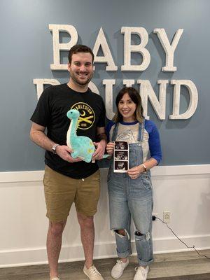 My wife and I at Baby Bound