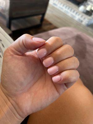 Gel manicure "bubble bath" color