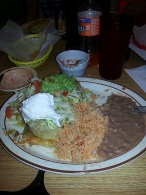 Carne asada chimichanga was really good