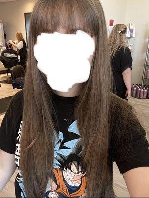 Bangs and trim