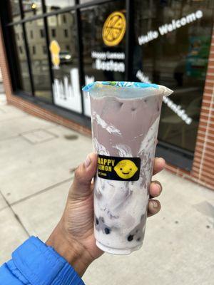 A8. Purple Taro Milk Tea with Boba Cold