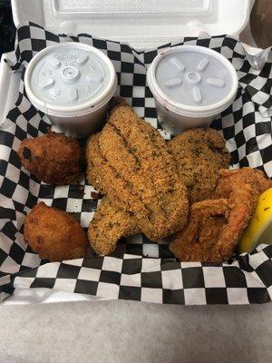 Catfish & Shrimp Platter