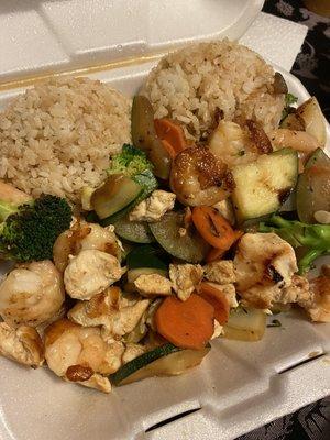 Hibachi Chicken and Shrimp