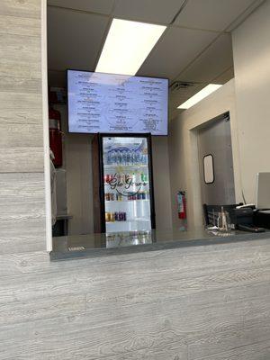 Menu/ordering area