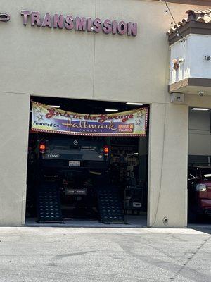 Nissan Titan getting a 4 wheel alignment! Great price & fast service!