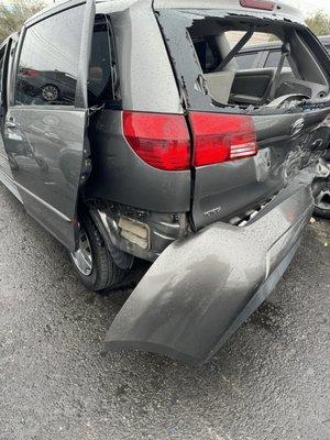 Totaled vehicle