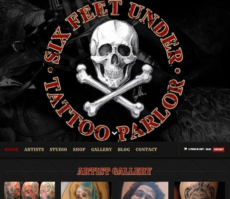 Tattoo Parlour Website Design