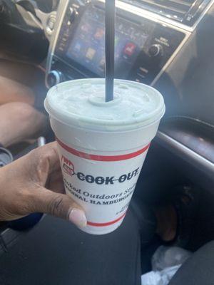 Mint Oreo shake