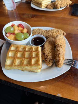 Chicken and waffles