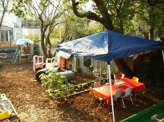 The out door space is a an extension of our classroom.