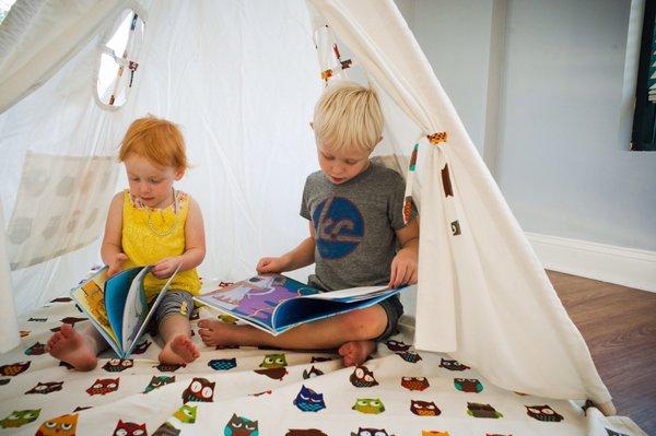 Reading teepee