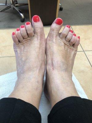 Pink pedi