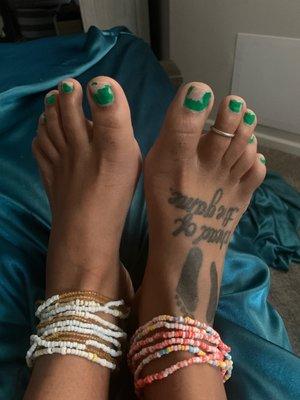 Pedicure from 5 days ago.