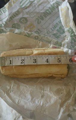 NOT a SIX INCH Sub..