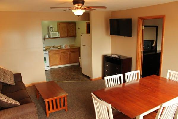 Two bedrooms with living room and kitchen located on Flamingo West.