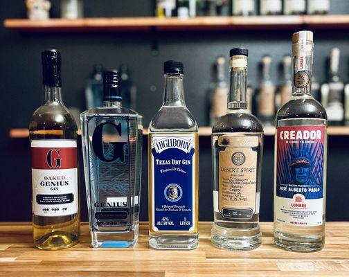 Genius Gin & Creador Agave Spirits tasting room